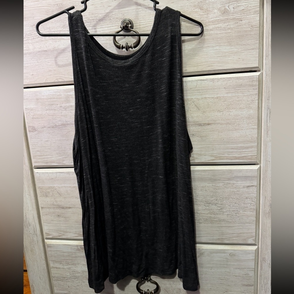 Old Navy Grey/White Relaxed Tank Top